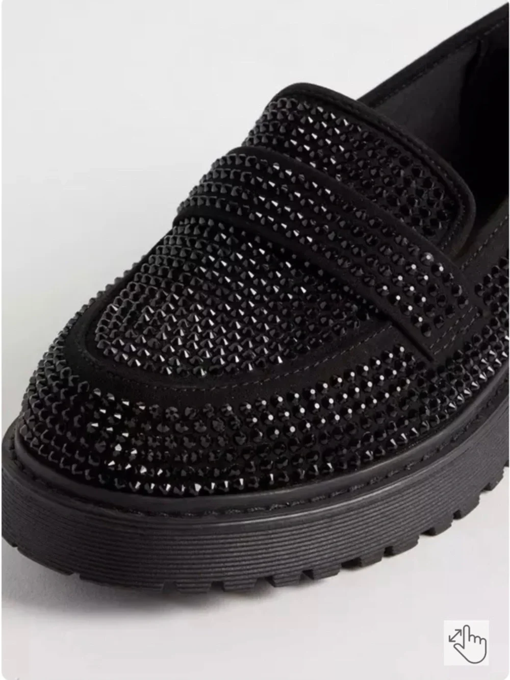 NWT TORRID Black Embellished Women's Loafer